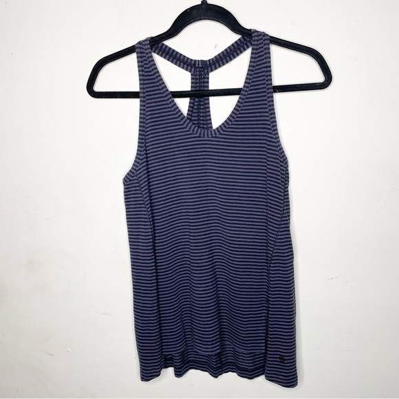 lululemon Mountain Tank Stripe Cadet Purple Black - Picture 8 of 14